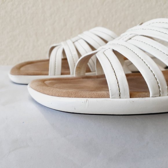 Cole Haan Nike Air White Strappy Sandals - Picture 7 of 11